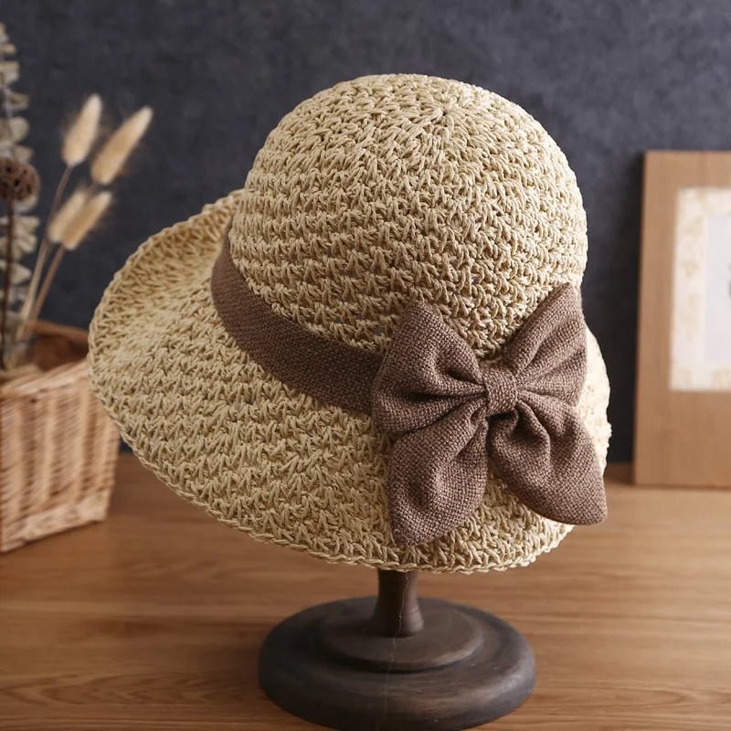 SunWeave Luxe – Elegant Crochet Straw Hat with Ruffle Detail - VERRANOO