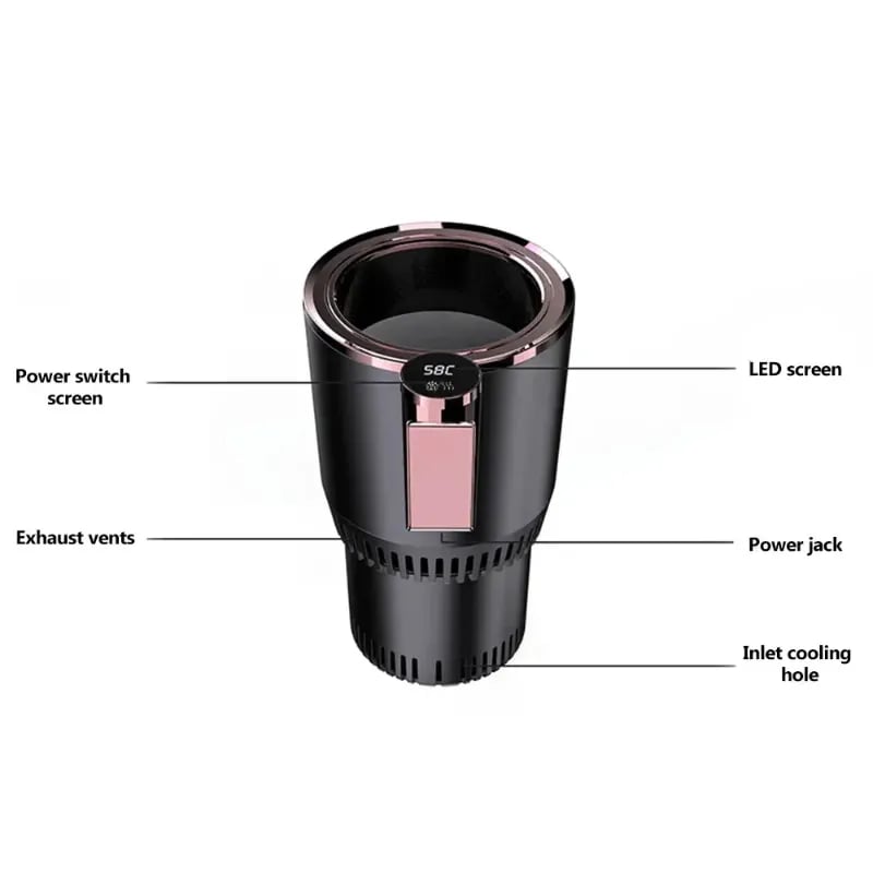 TempControl Duo – 2 - in - 1 Car Heating & Cooling Cup - VERRANOO