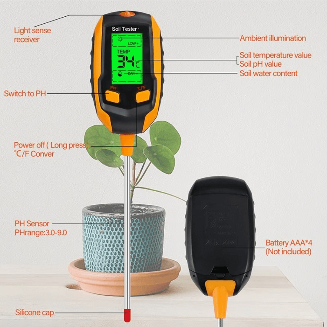 TerraSense™ 4 - in - 1 Soil Test Meter - VERRANOO