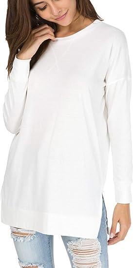 UrbanEase Essentials – Casual Round Neck Solid Color Top - VERRANOO