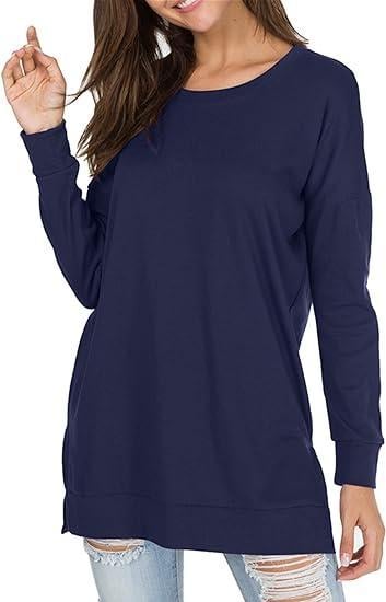 UrbanEase Essentials – Casual Round Neck Solid Color Top - VERRANOO