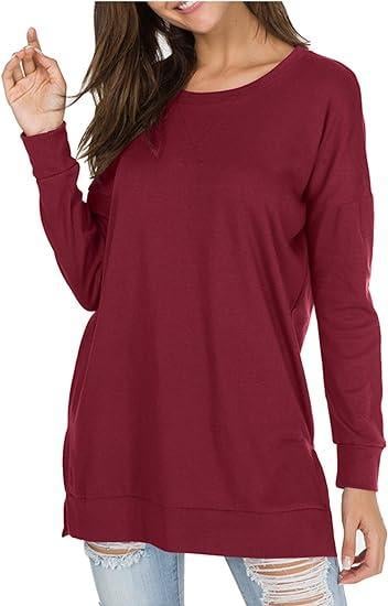 UrbanEase Essentials – Casual Round Neck Solid Color Top - VERRANOO