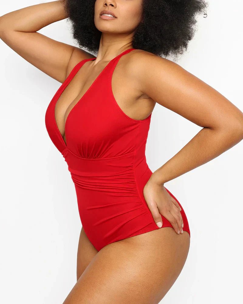 verranoo - v - neck bodycon swimsuits - VERRANOO