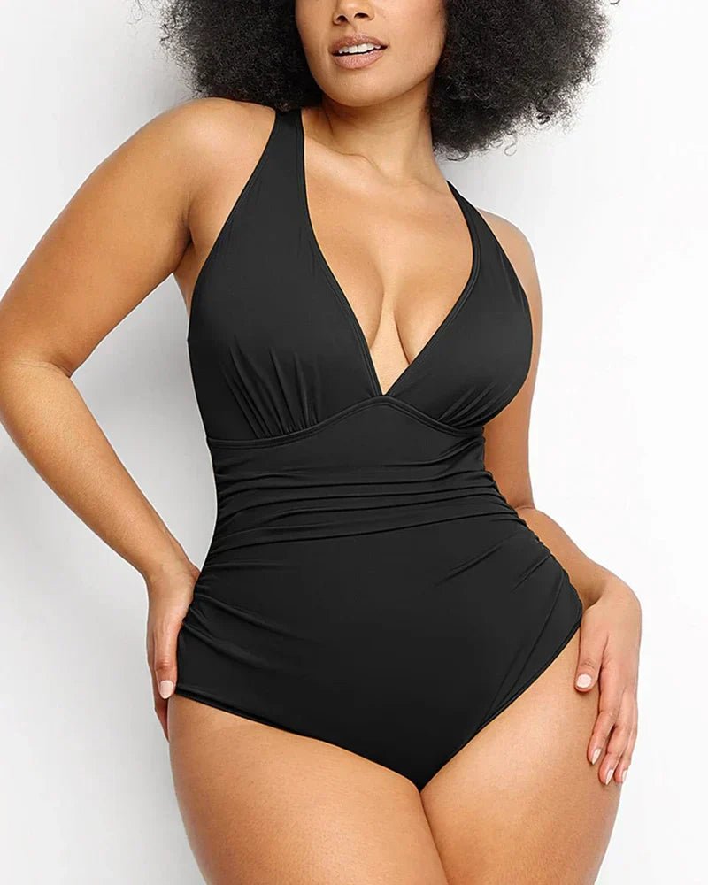 verranoo - v - neck bodycon swimsuits - VERRANOO