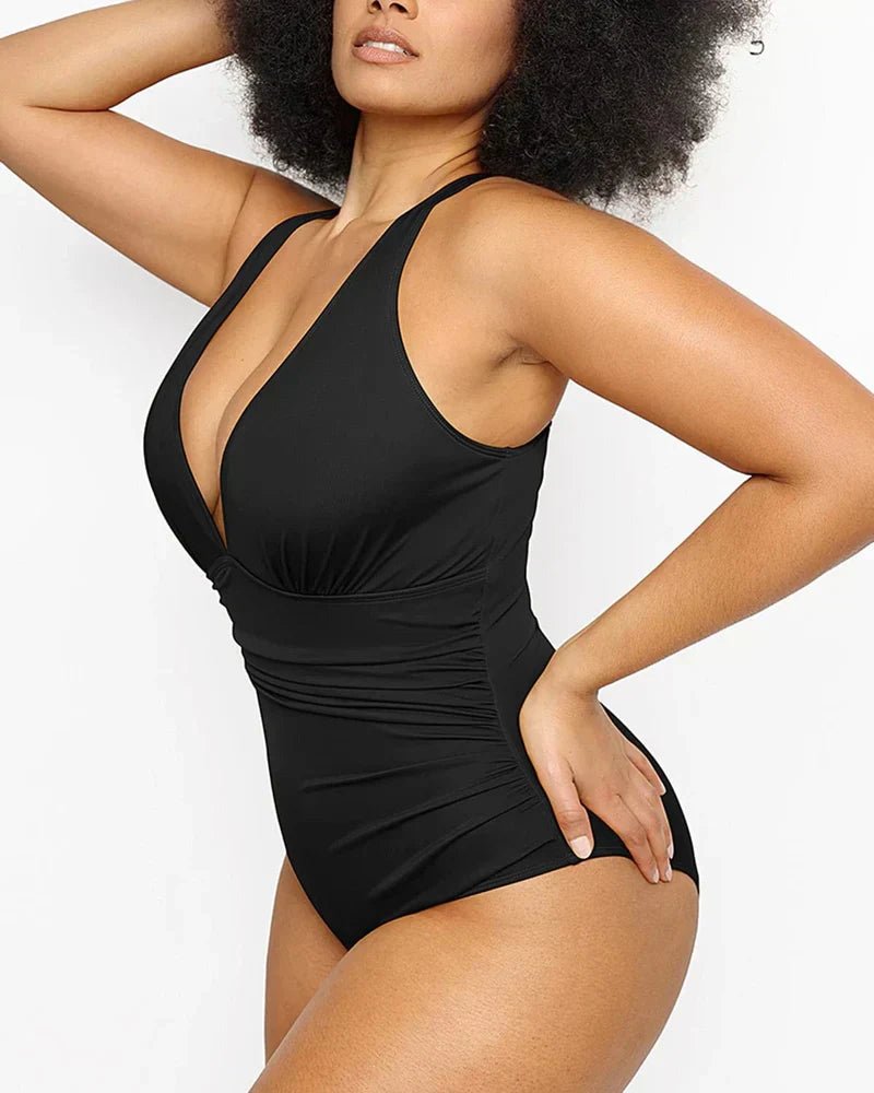 verranoo - v - neck bodycon swimsuits - VERRANOO