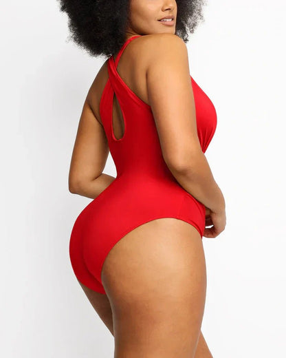 verranoo - v - neck bodycon swimsuits - VERRANOO