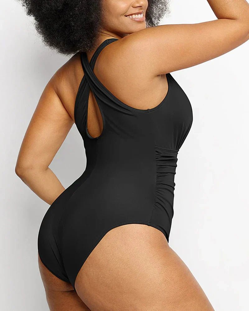 verranoo - v - neck bodycon swimsuits - VERRANOO