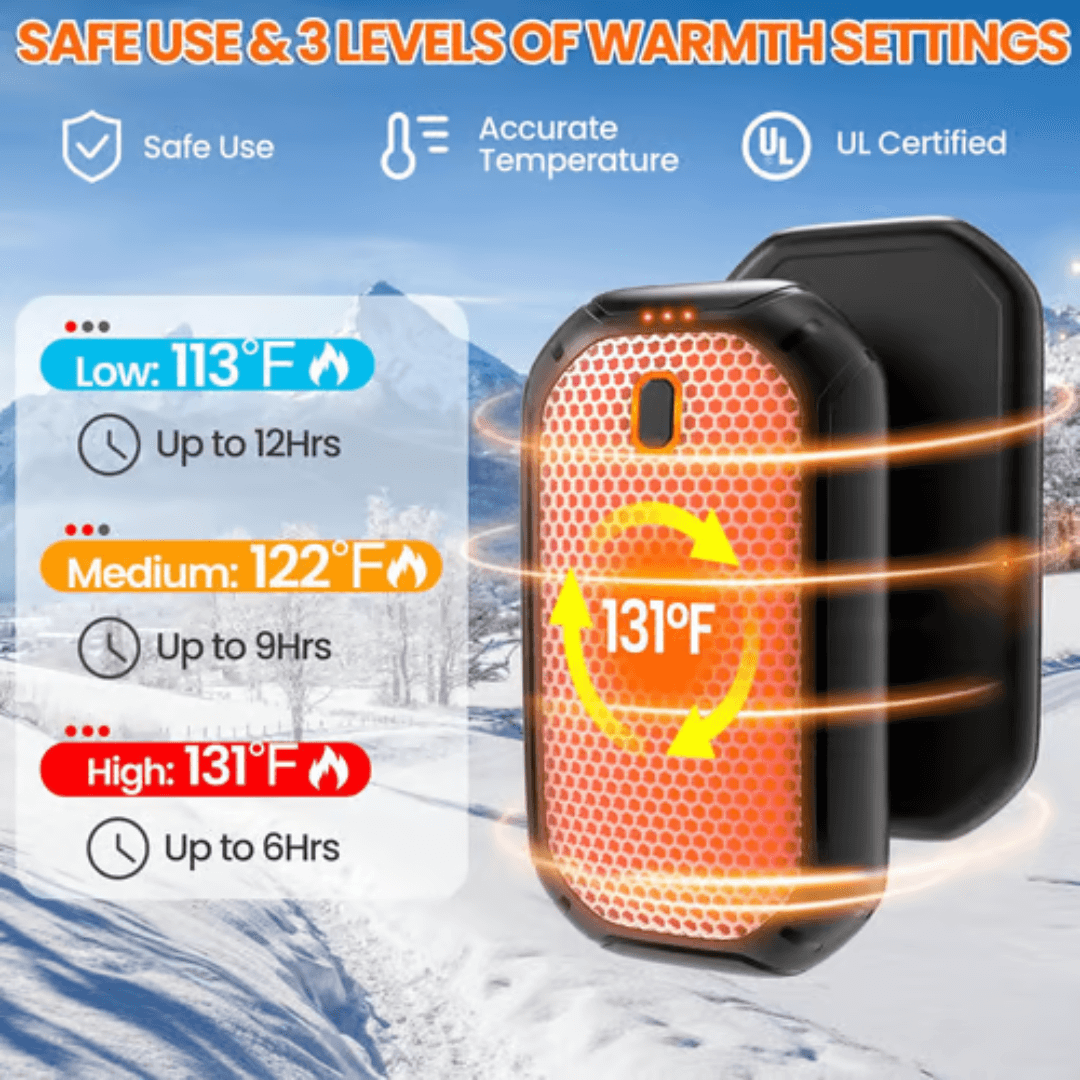 WinterGlow™ Magnetic Hand Warmers - VERRANOO