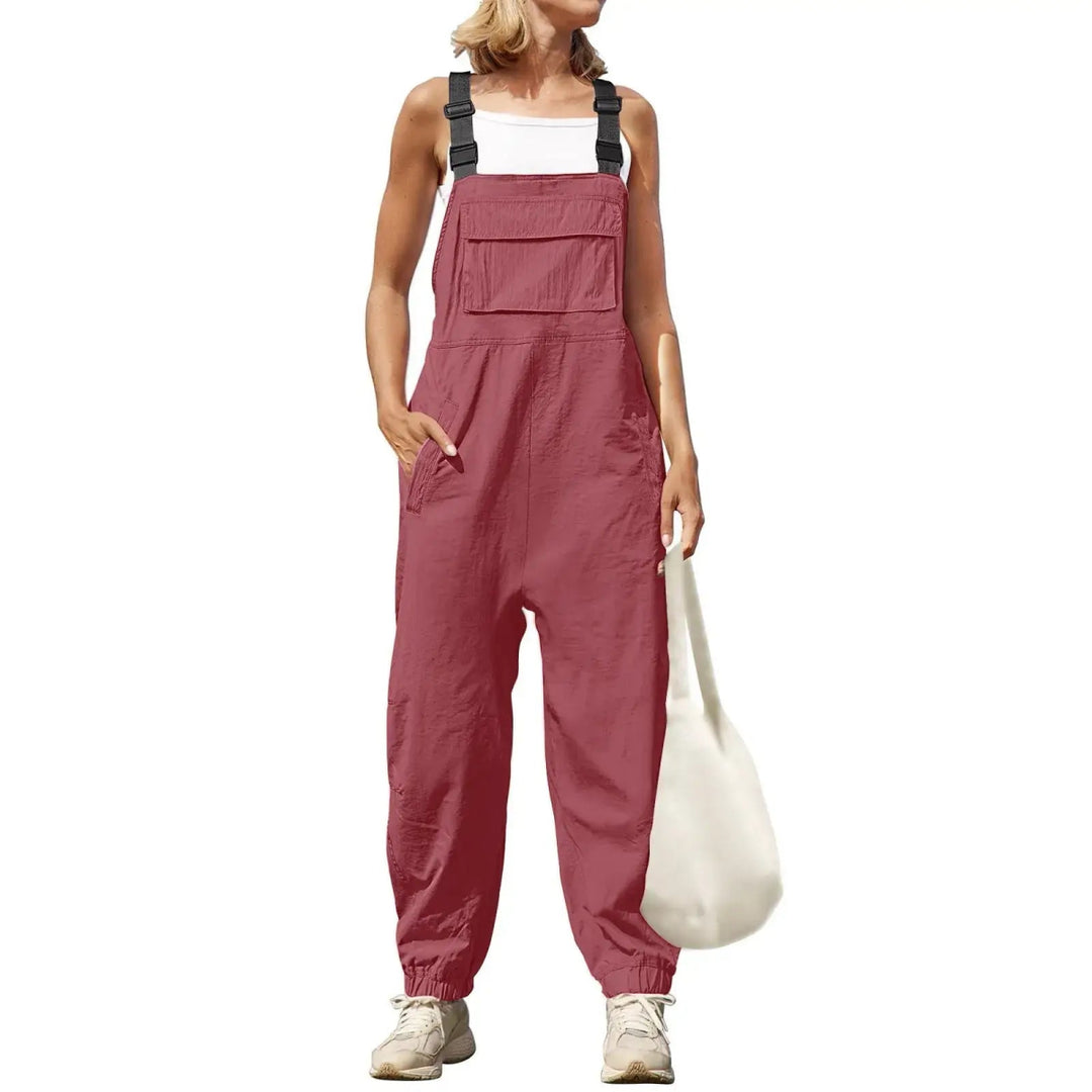 Womens Fleece Warm Overalls Adjustable Jumpsuits - VERRANOO