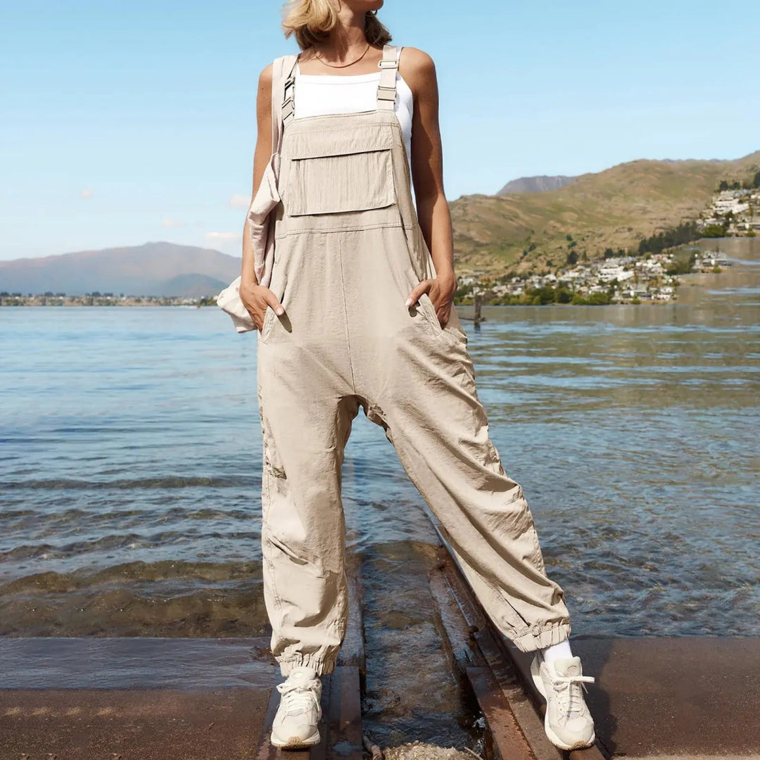 Womens Fleece Warm Overalls Adjustable Jumpsuits - VERRANOO